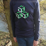 Geo Würfel - Illusions-Plott, Plotter und Laser-Datei als SVG und DXF - Sewando