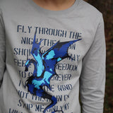 Dragon Poem - Drachen Gedicht - cooles Dein Style Motiv nicht nur für coole Teens, Plotter und Laser-Datei als SVG und DXF - Sewando