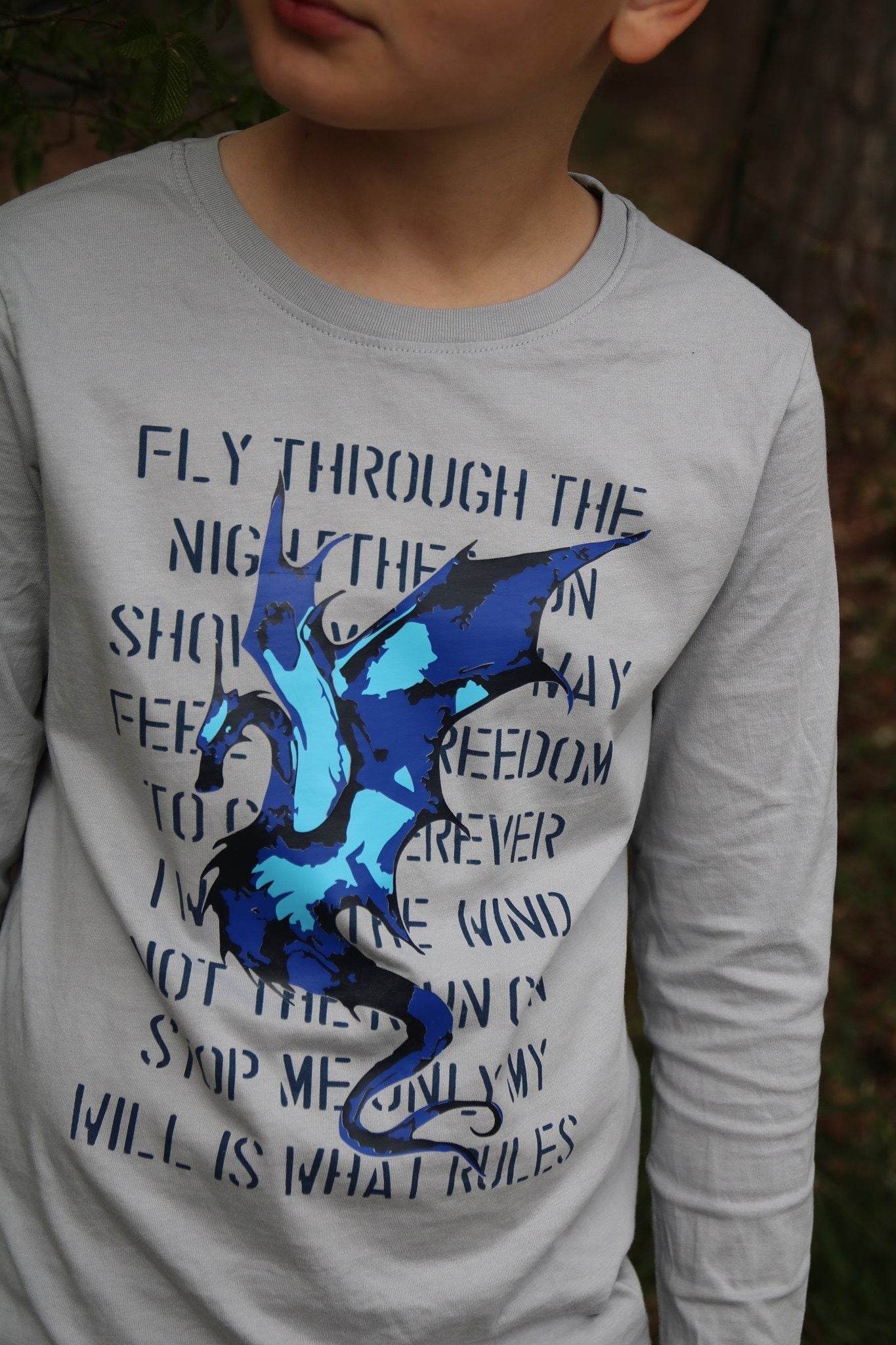 Dragon Poem - Drachen Gedicht - cooles Dein Style Motiv nicht nur für coole Teens, Plotter und Laser-Datei als SVG und DXF - Sewando