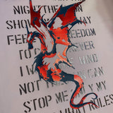 Dragon Poem - Drachen Gedicht - cooles Dein Style Motiv nicht nur für coole Teens, Plotter und Laser-Datei als SVG und DXF - Sewando