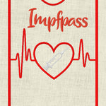 Stickdatei Impfpass Spritze mit Herz und EKG Set 625/h - Sewando