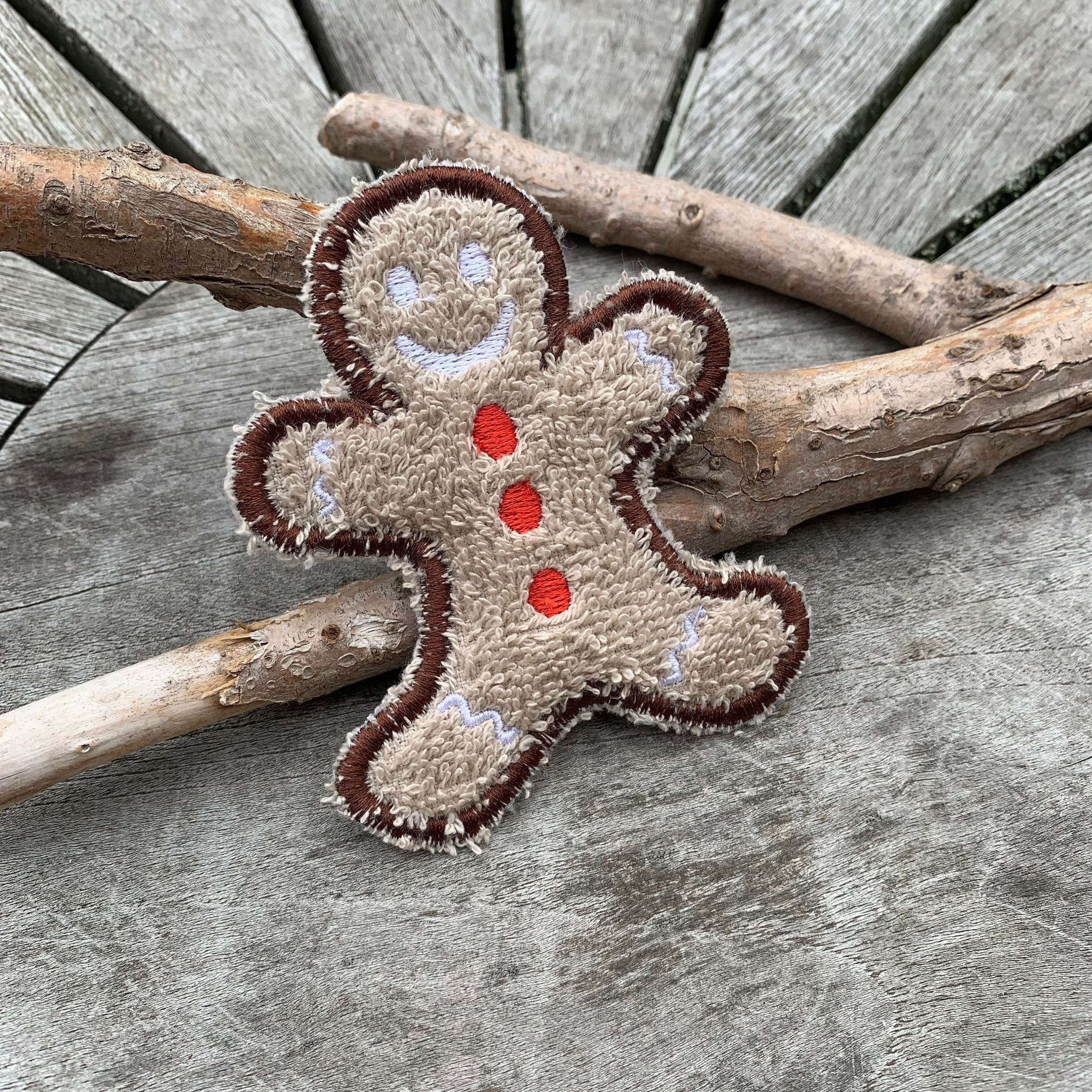 Abschminkpad Pfefferkuchenmann Stickdatei ITH 10x10 cm Waschpad Mann Weihnachten Pad Anleitung in deutscher Sprache Lebkuchen - Sewando