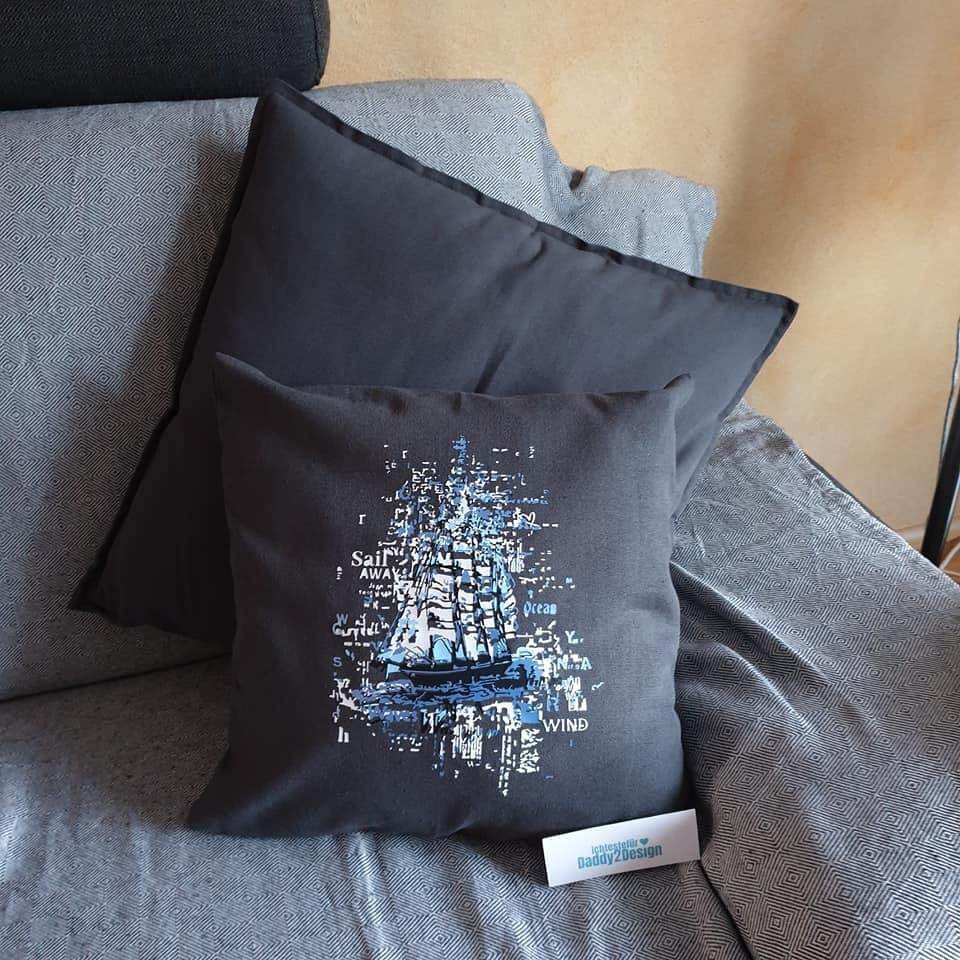 Plotterdatei TraumBoot - SchiffsTraum - cooles Supertrash 3 Farben Motiv Traum Traumdatei SVG und DXF PLOTT - Sewando