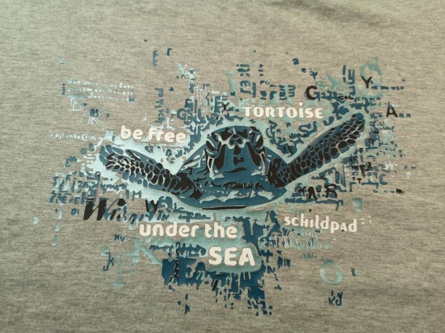 TraumSchildkröte - SchildkrötenTraum - Plotterdatei, Laserdatei, Supertrash 3 Farben Motiv - Sewando