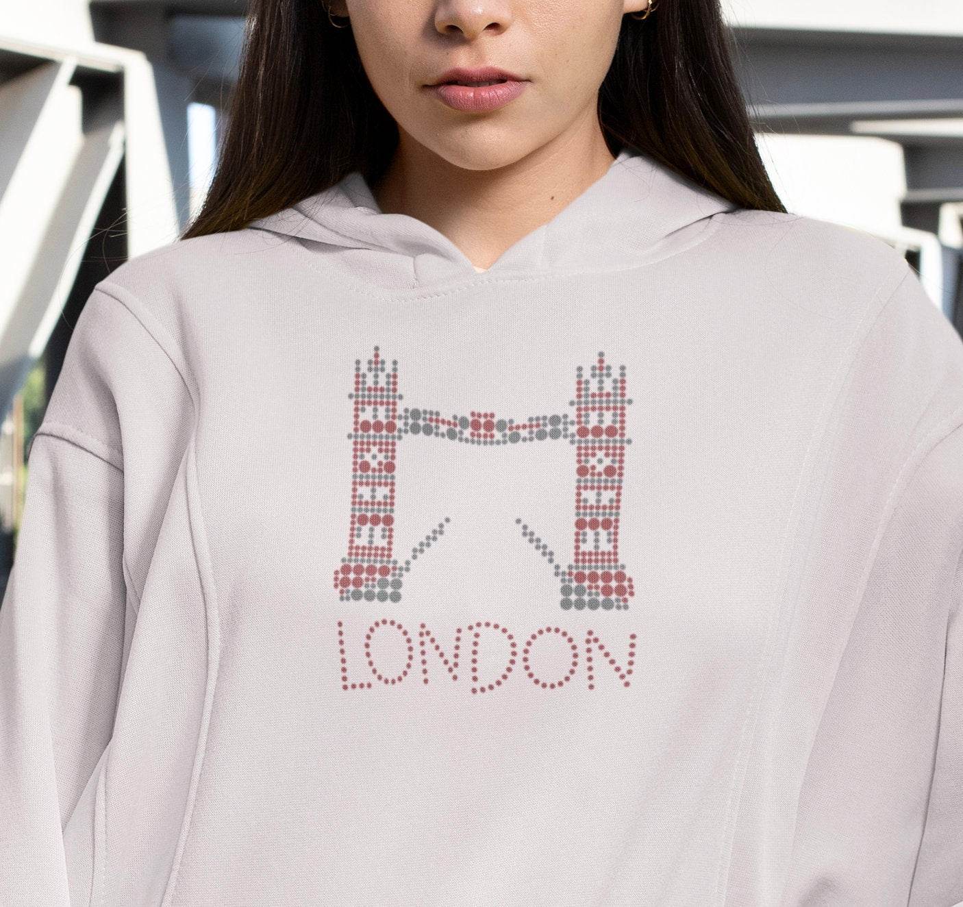 Plotterdatei PunkteLiebe LONDON 2- oder 1-farbig, 2 verschiedene Motive, Tower Bridge und Big Ben SVG und DXF - Sewando