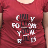 Plotterdatei FOLLOW YOUR RULES - dein Style dein Leben PLOTT und LASER - Sewando