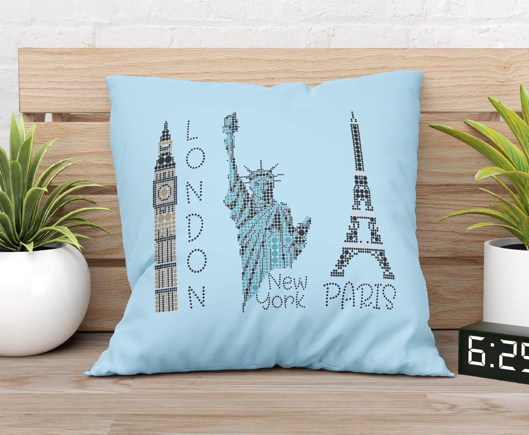 Plotterdatei PunkteLiebe LONDON 2- oder 1-farbig, 2 verschiedene Motive, Tower Bridge und Big Ben SVG und DXF - Sewando