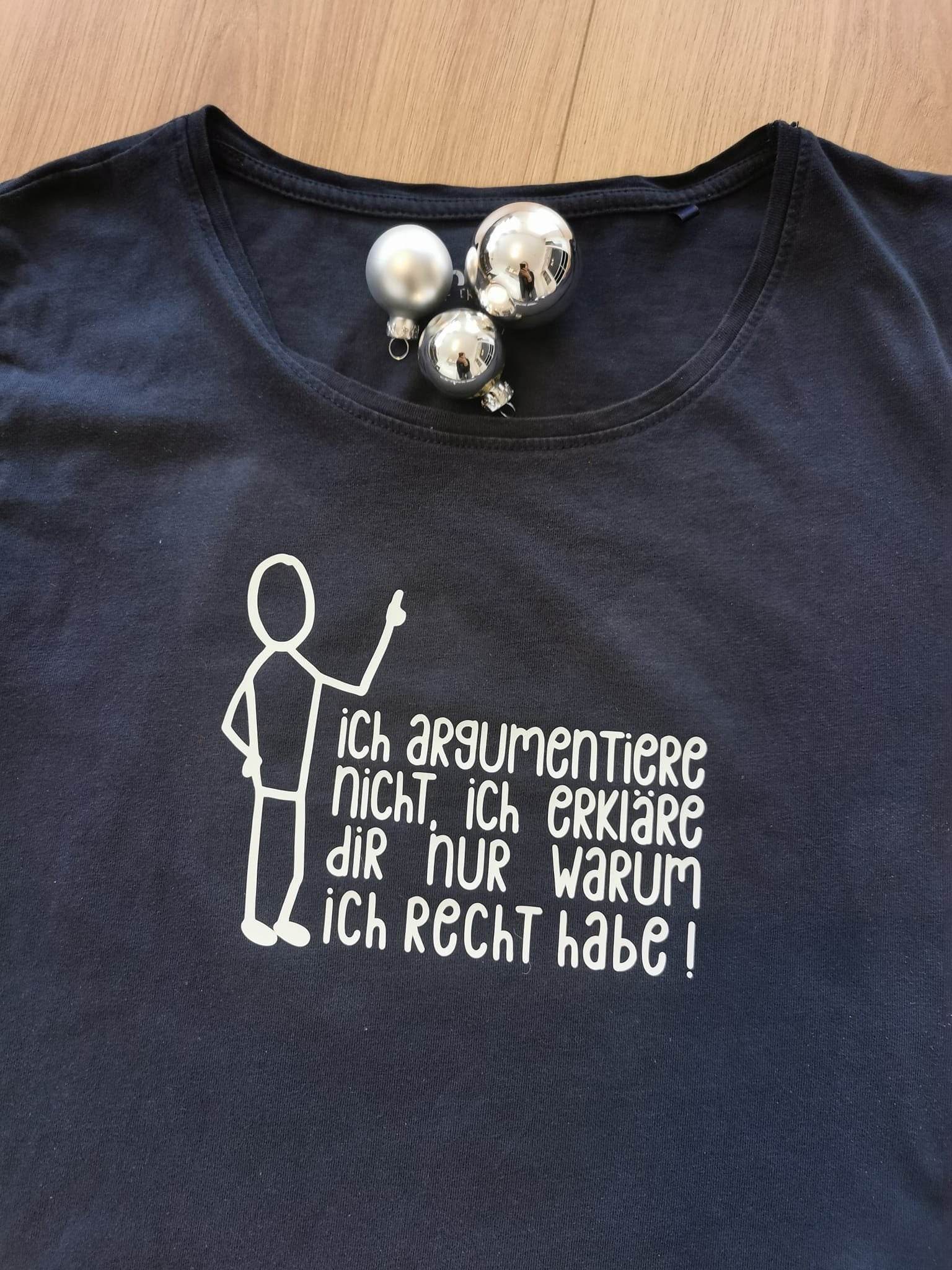Plotterdatei RECHT HABEN - Spaß Datei, ich argumentiere nicht....ich erkläre nur, warum ich Recht habe SVG und DXF PLOTT - Sewando
