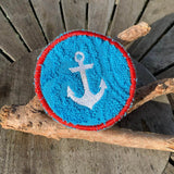 Abschminkpad Anker Stickdatei ITH 10x10 cm Waschpad Meer Urlaub Kosmetikpad maritim - Sewando