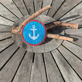 Abschminkpad Anker Stickdatei ITH 10x10 cm Waschpad Meer Urlaub Kosmetikpad maritim - Sewando