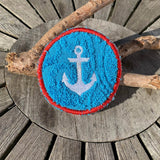 Abschminkpad Anker Stickdatei ITH 10x10 cm Waschpad Meer Urlaub Kosmetikpad maritim - Sewando