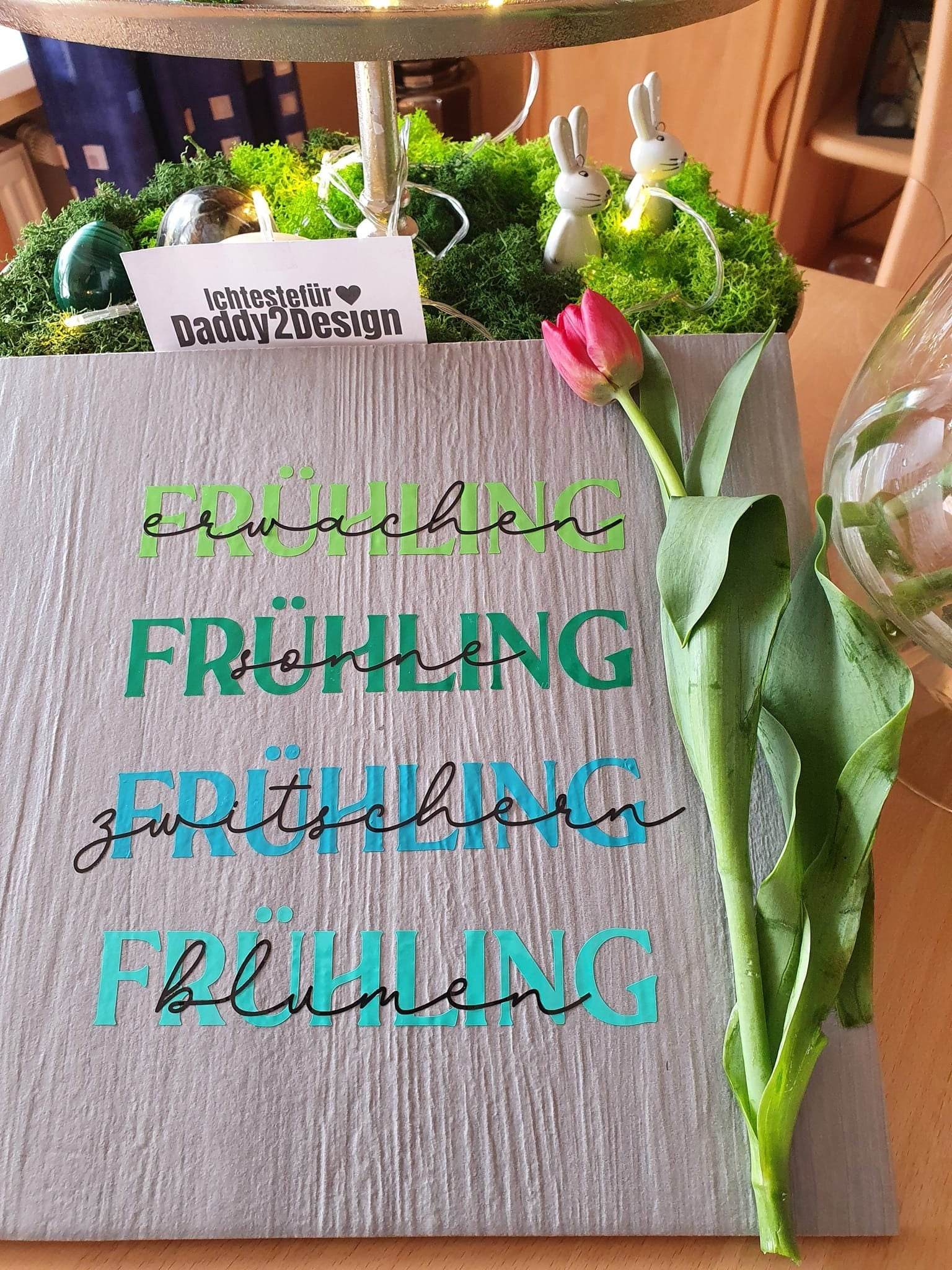 Plotterdatei FRÜHLING hoch 18 SVG und DXF PLOTT - Sewando