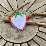 Abschminkpad Erdbeere Stickdatei ITH 10x10 cm Waschpad Garten Obst Erdbeerzeit - Sewando