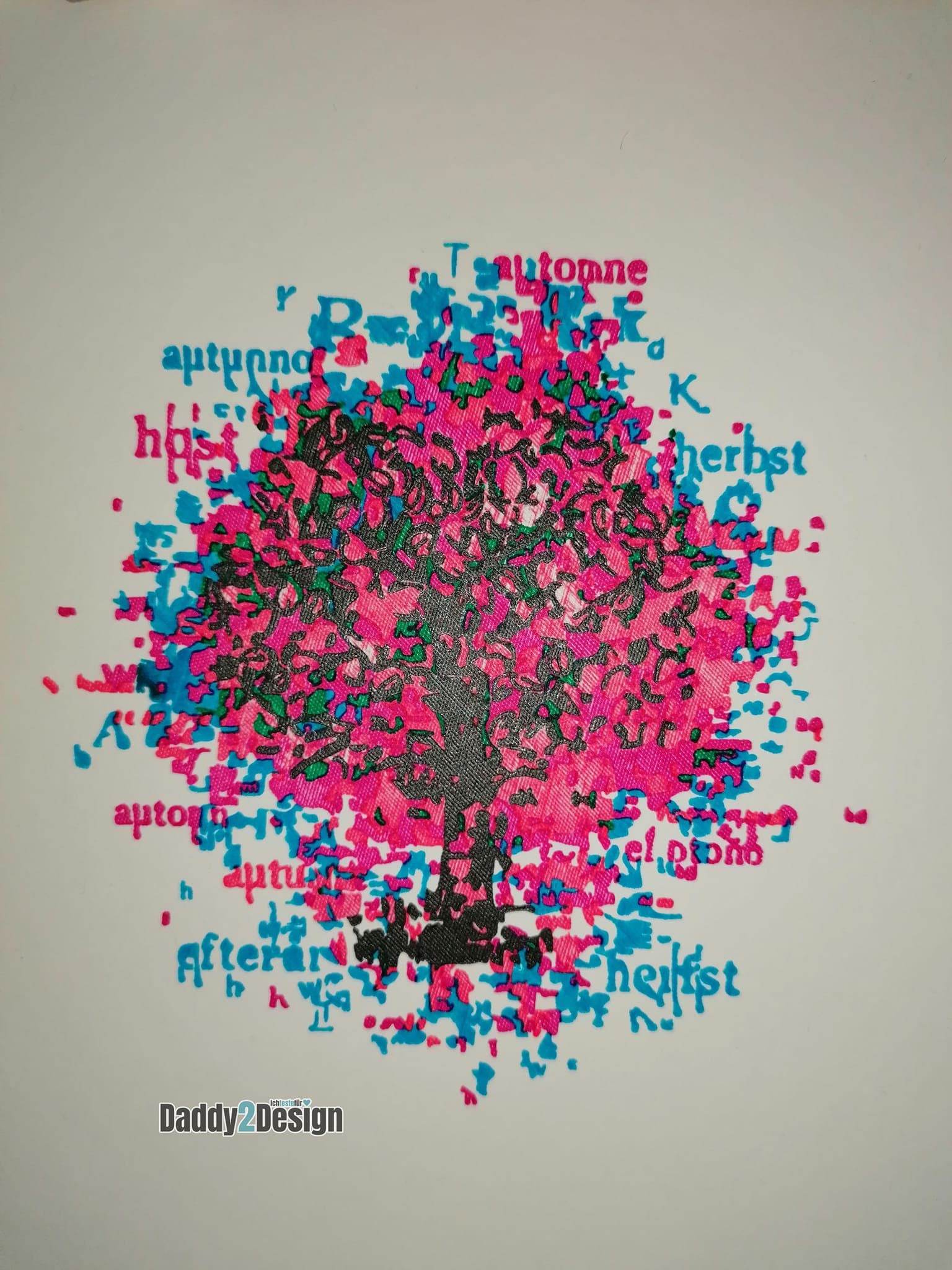 Traumbaum / Baum Traum, PLOTT als SVG und DXF - Sewando