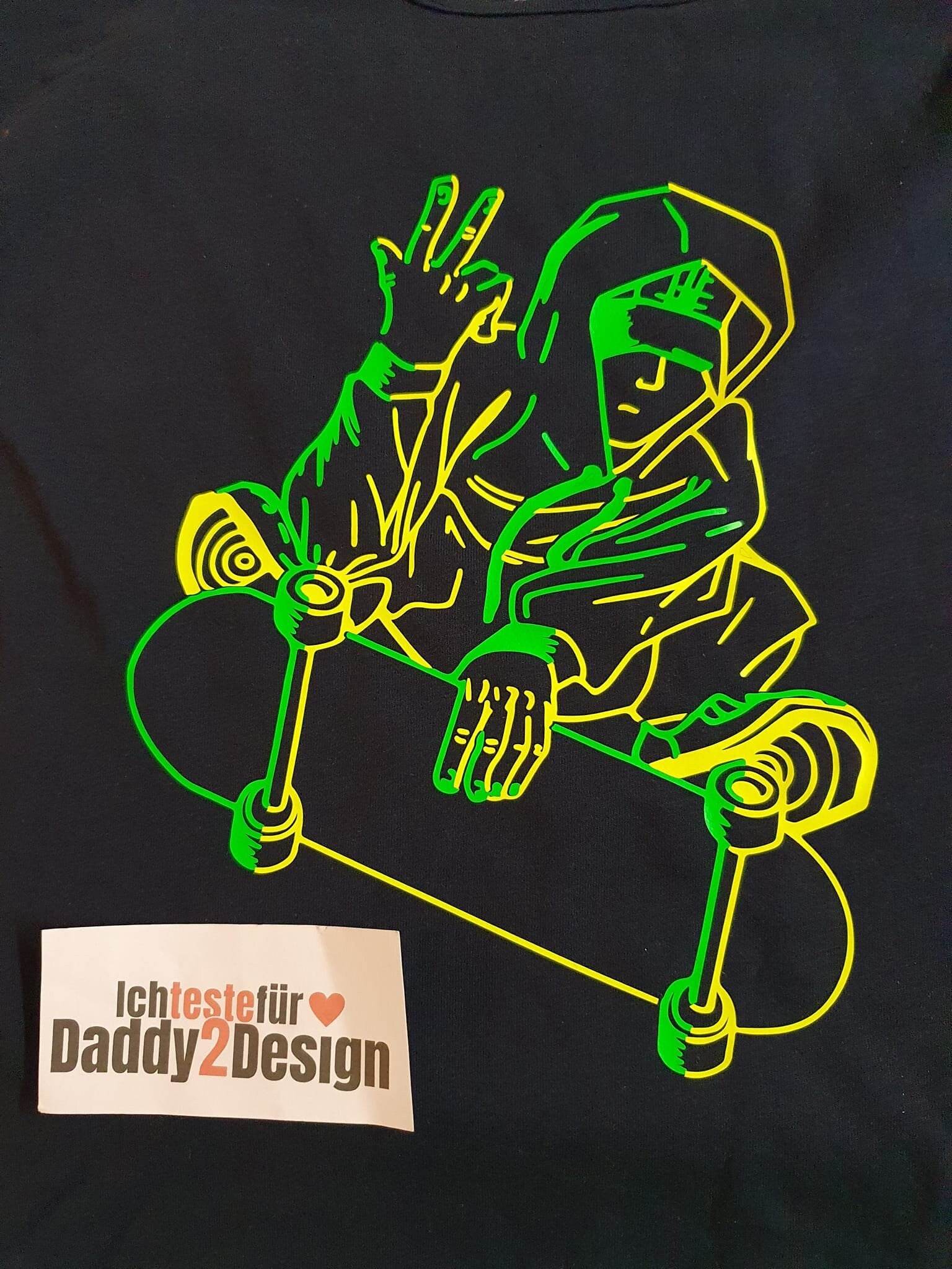 Plotterdatei Skate Cool / Skater / 3 Versionen inkl. easy Version SVG und DXF - Sewando