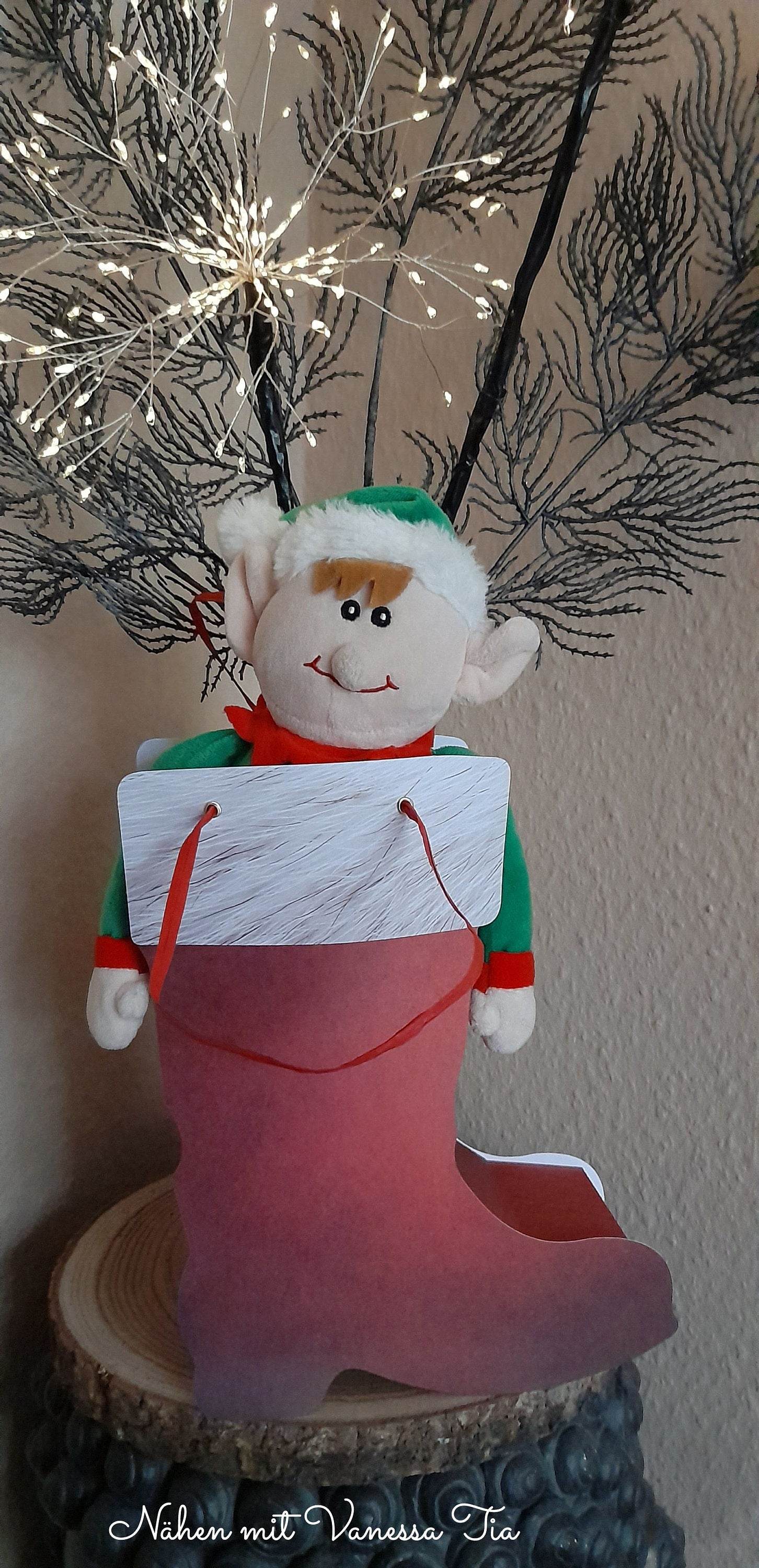 Nikolausstiefel | 3D Papierdatei Plotterdatei - Sewando