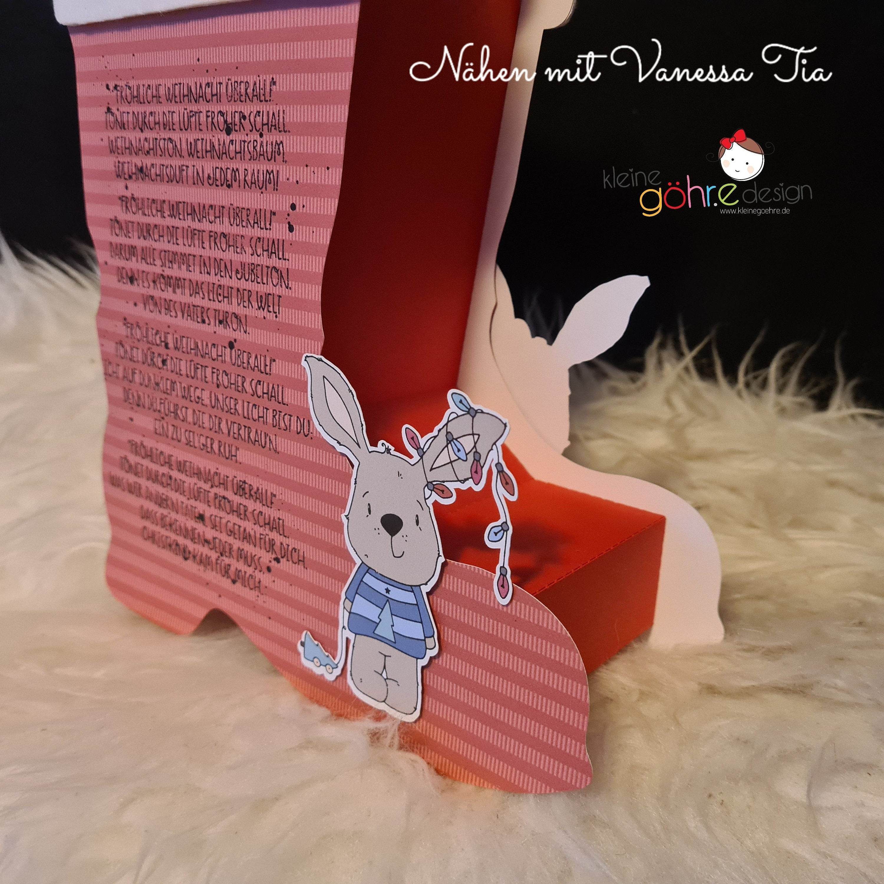 Nikolausstiefel | 3D Papierdatei Plotterdatei - Sewando