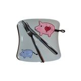 Stickdatei Glücksschweinchen Rahmen 10x10 (4x4"), 5 Dateien, 2 Größen, Silvester, Alles Gute