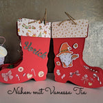 Nikolausstiefel | 3D Papierdatei Plotterdatei - Sewando
