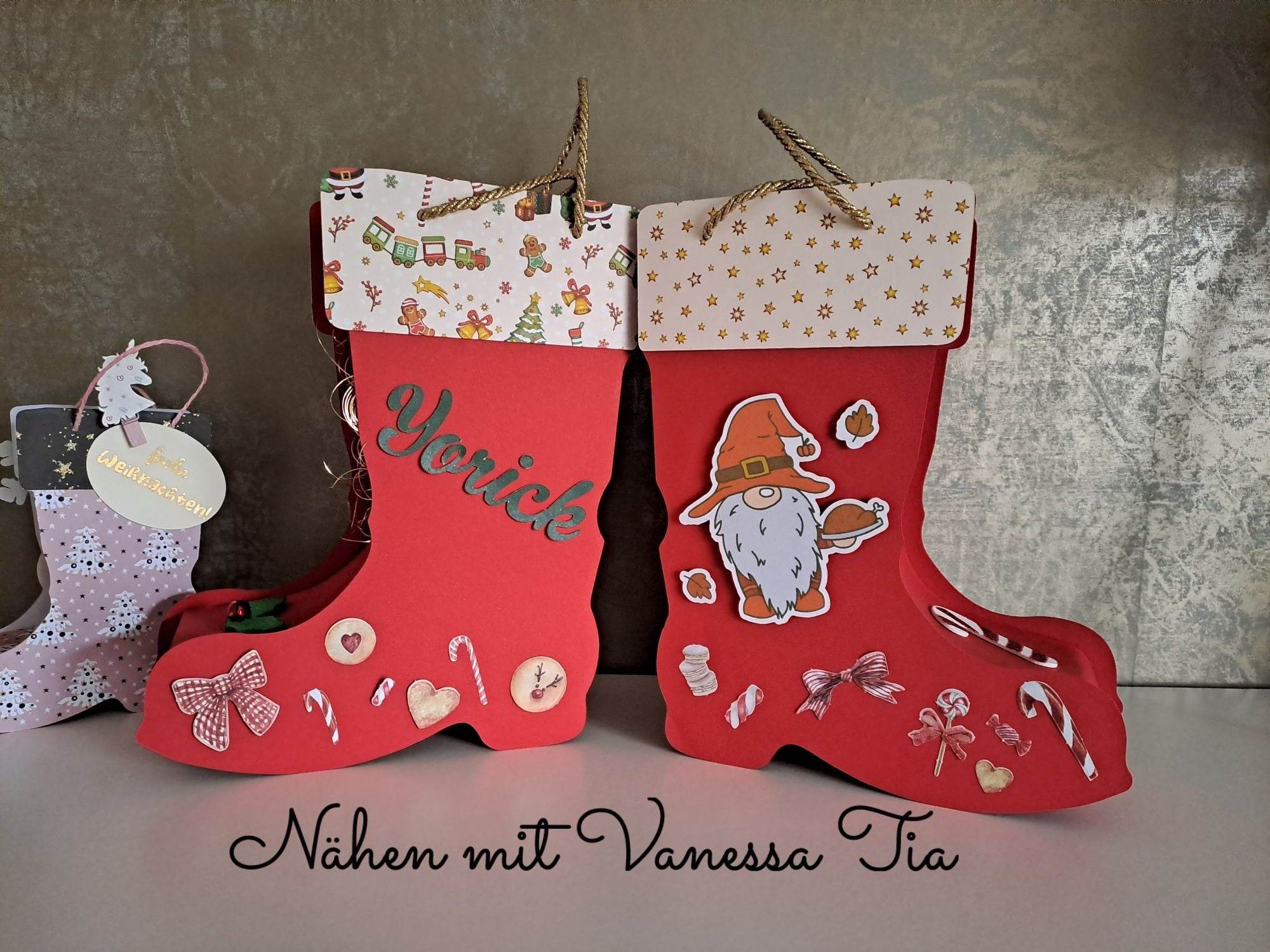 Nikolausstiefel | 3D Papierdatei Plotterdatei - Sewando