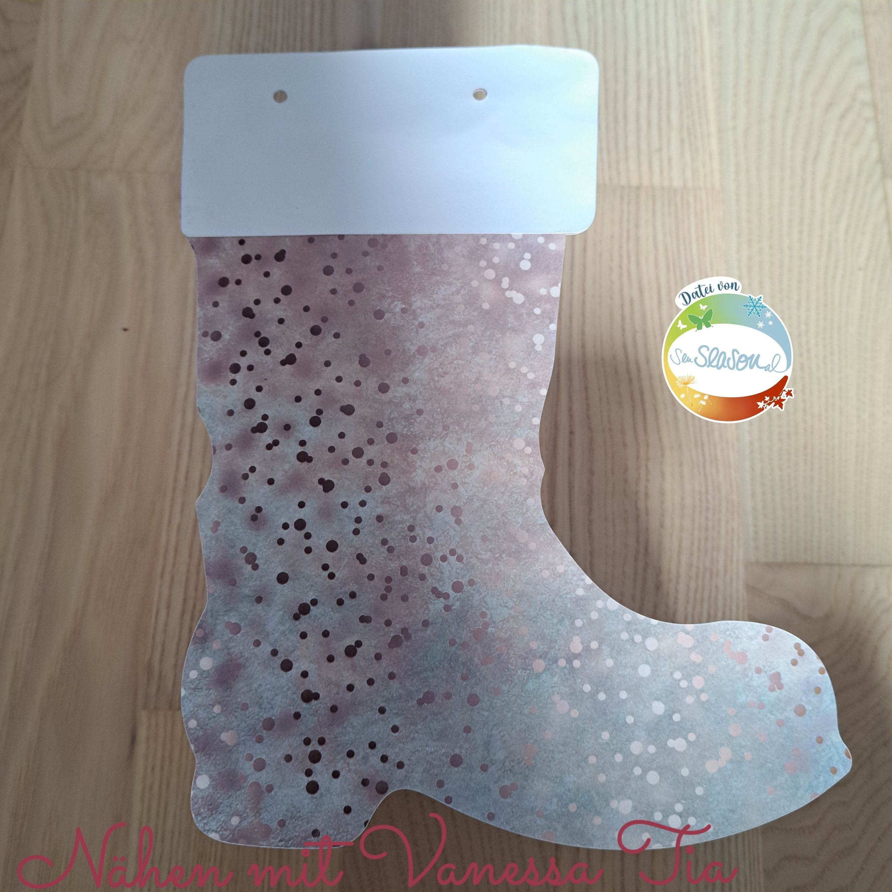 Nikolausstiefel | 3D Papierdatei Plotterdatei - Sewando