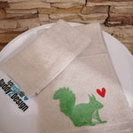 Lilly und Oscar / Eichhörnchen / Line Art, Plotter- Laser-Datei als SVG und DXF - Sewando