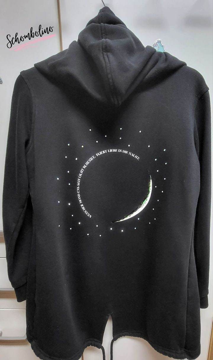 MOON / mit norwegischen und deutschem Poem, Plotter und Laser-Datei als SVG und DXF - Sewando
