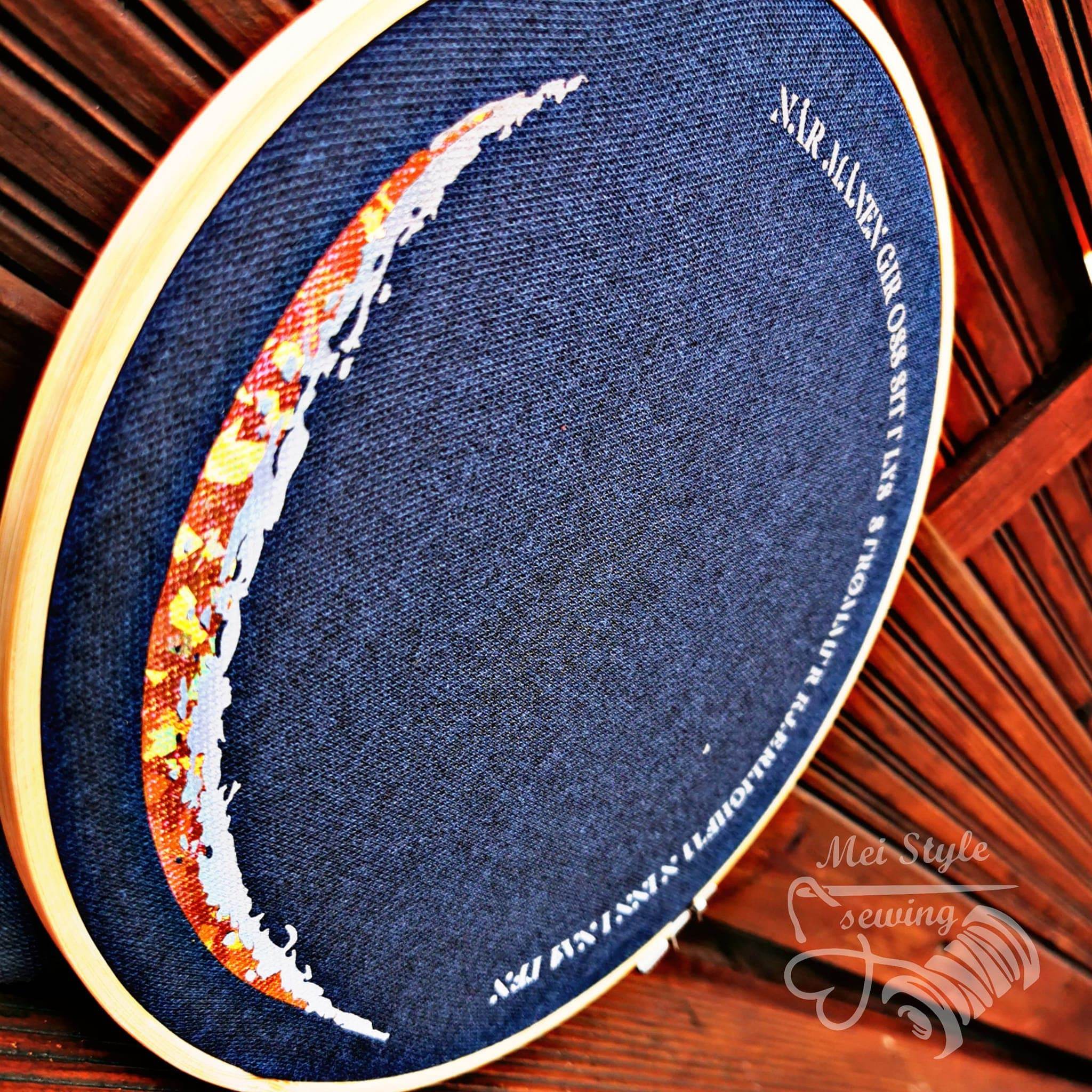 MOON / mit norwegischen und deutschem Poem, Plotter und Laser-Datei als SVG und DXF - Sewando