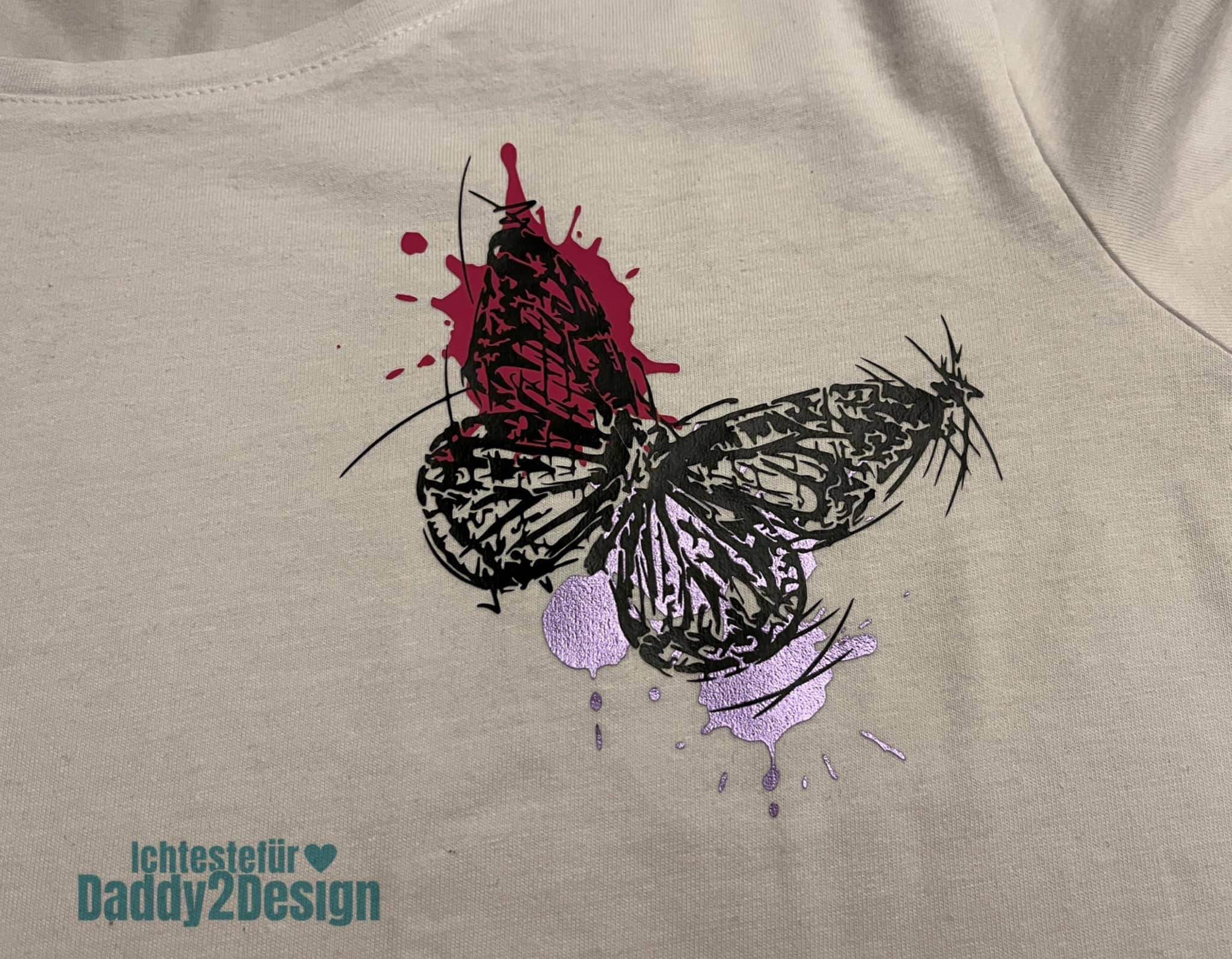 Tusche Schmetterling / Supereinfach zu entgittern Plotter und Laser-Datei als SVG und DXF - Sewando