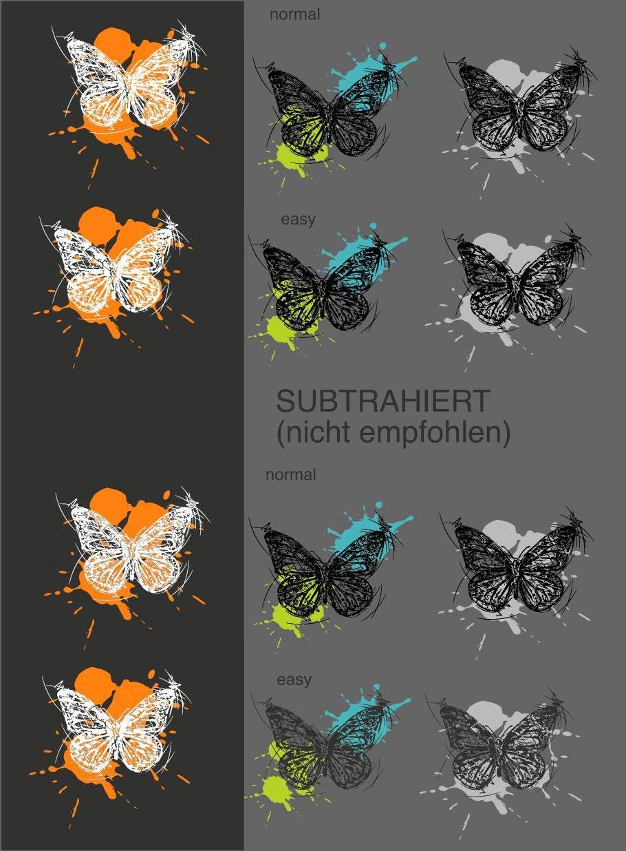 Tusche Schmetterling / Supereinfach zu entgittern Plotter und Laser-Datei als SVG und DXF - Sewando
