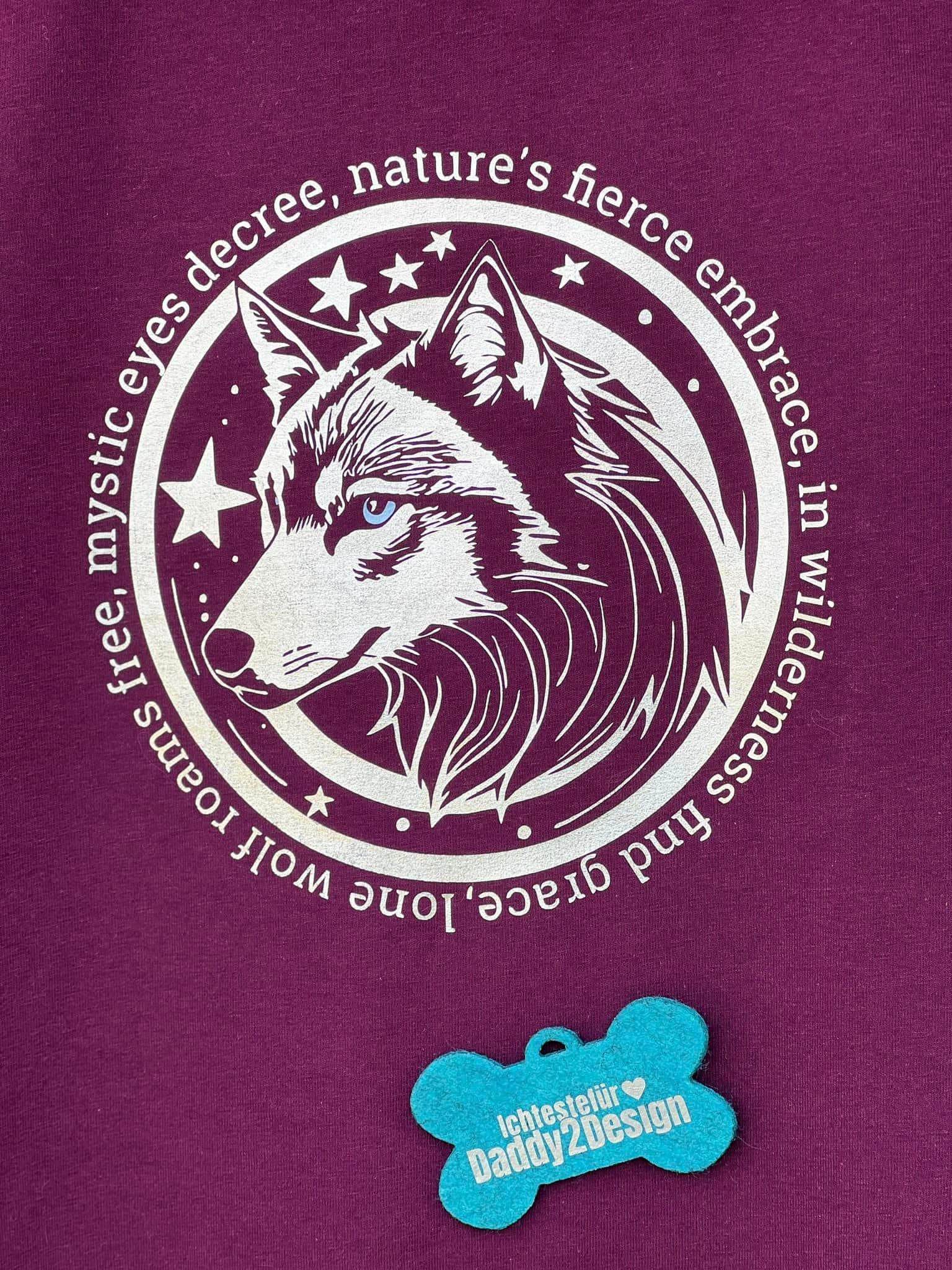 WOLF POEM - mit naturverbundener Message, Plotterdatei, Laserdatei - Sewando