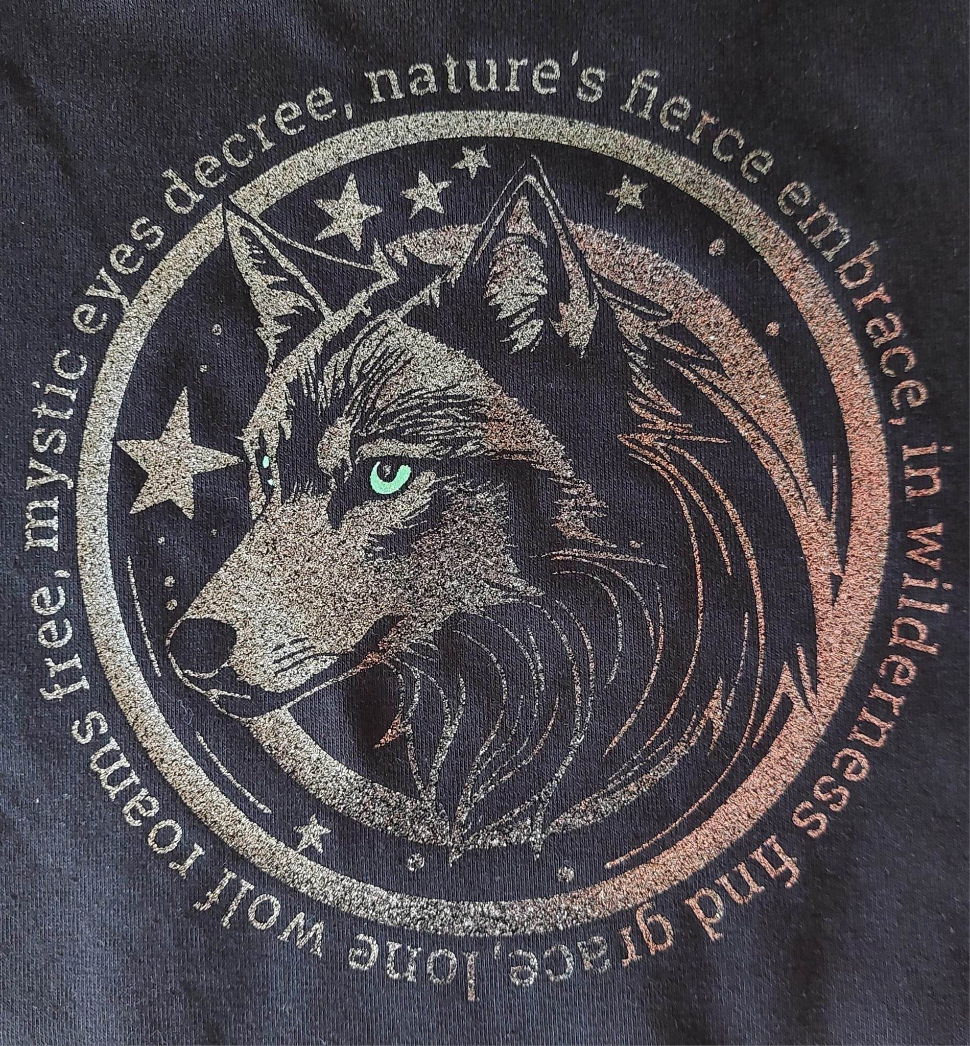 WOLF POEM - mit naturverbundener Message, Plotterdatei, Laserdatei - Sewando