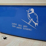 Schräger Vogel | Plotterdatei Spruch - Sewando