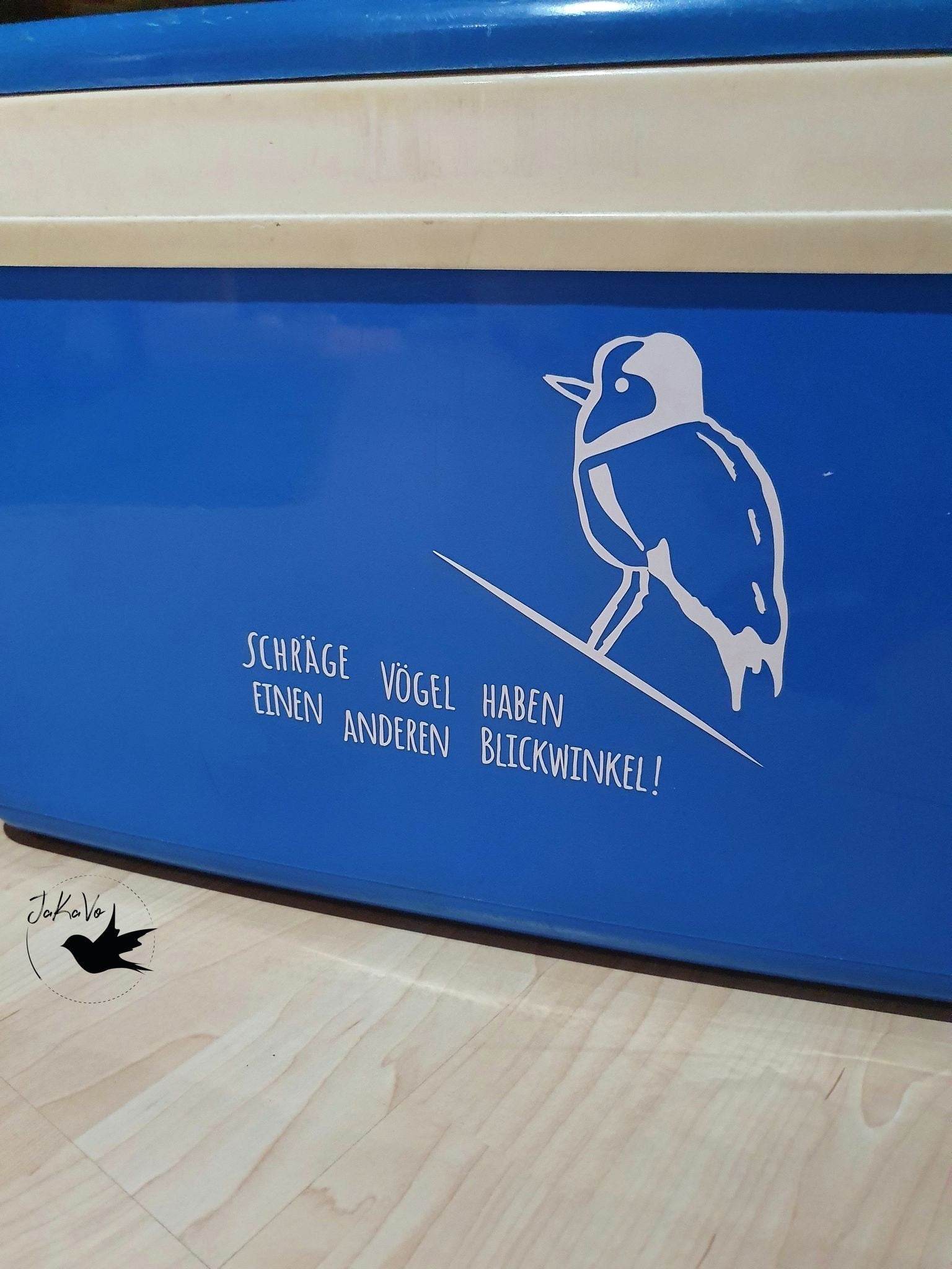 Schräger Vogel | Plotterdatei Spruch - Sewando