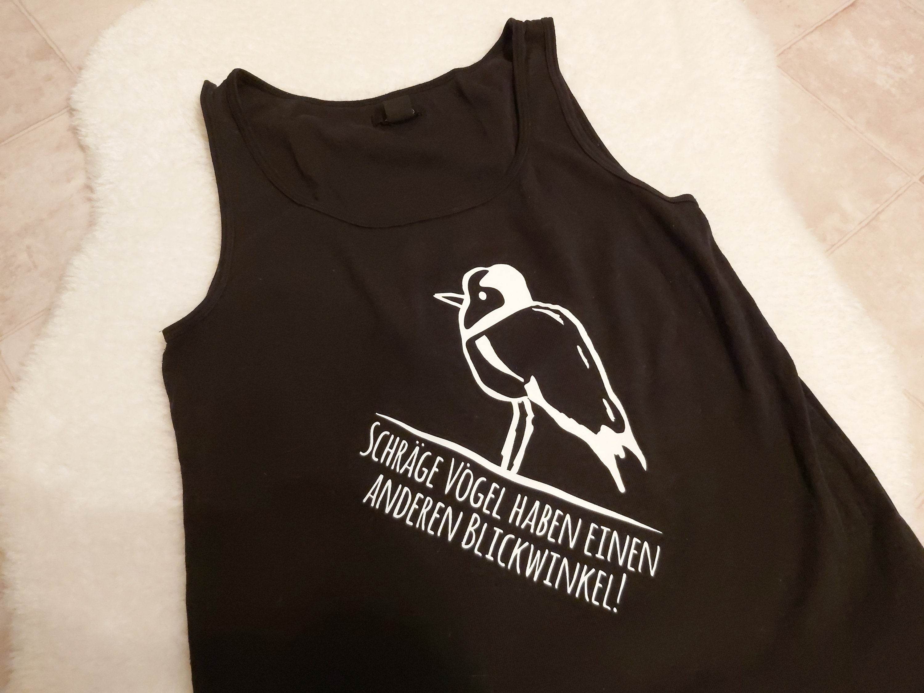 Schräger Vogel | Plotterdatei Spruch - Sewando