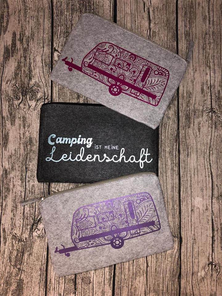 Wohnwagen Mandala | Plotterdatei Camping ist meine Leidenschaft - Sewando
