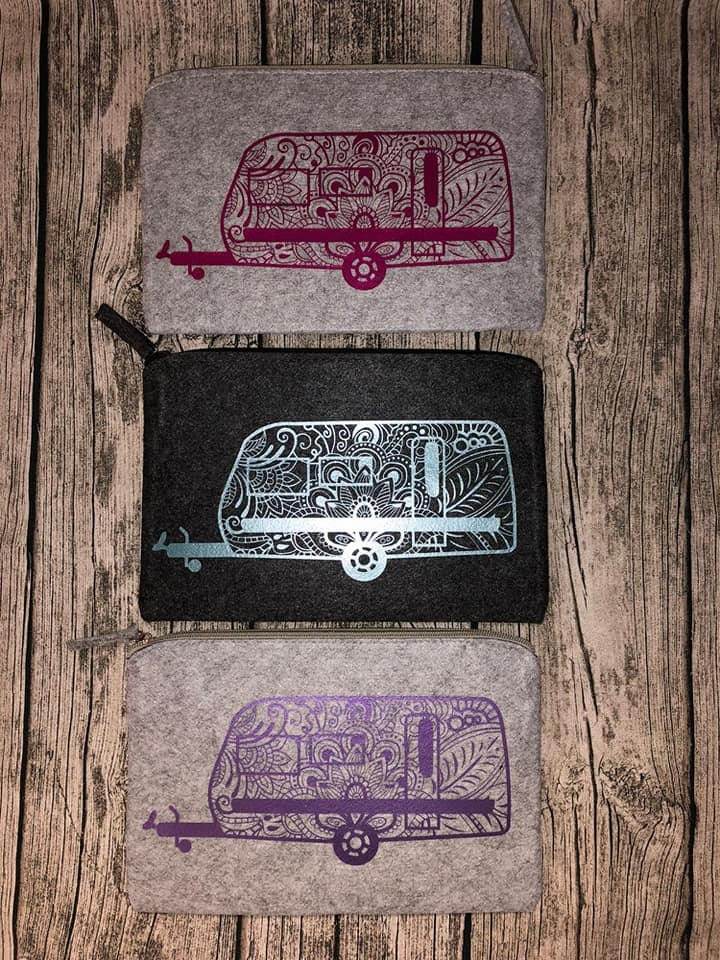 Wohnwagen Mandala | Plotterdatei Camping ist meine Leidenschaft - Sewando