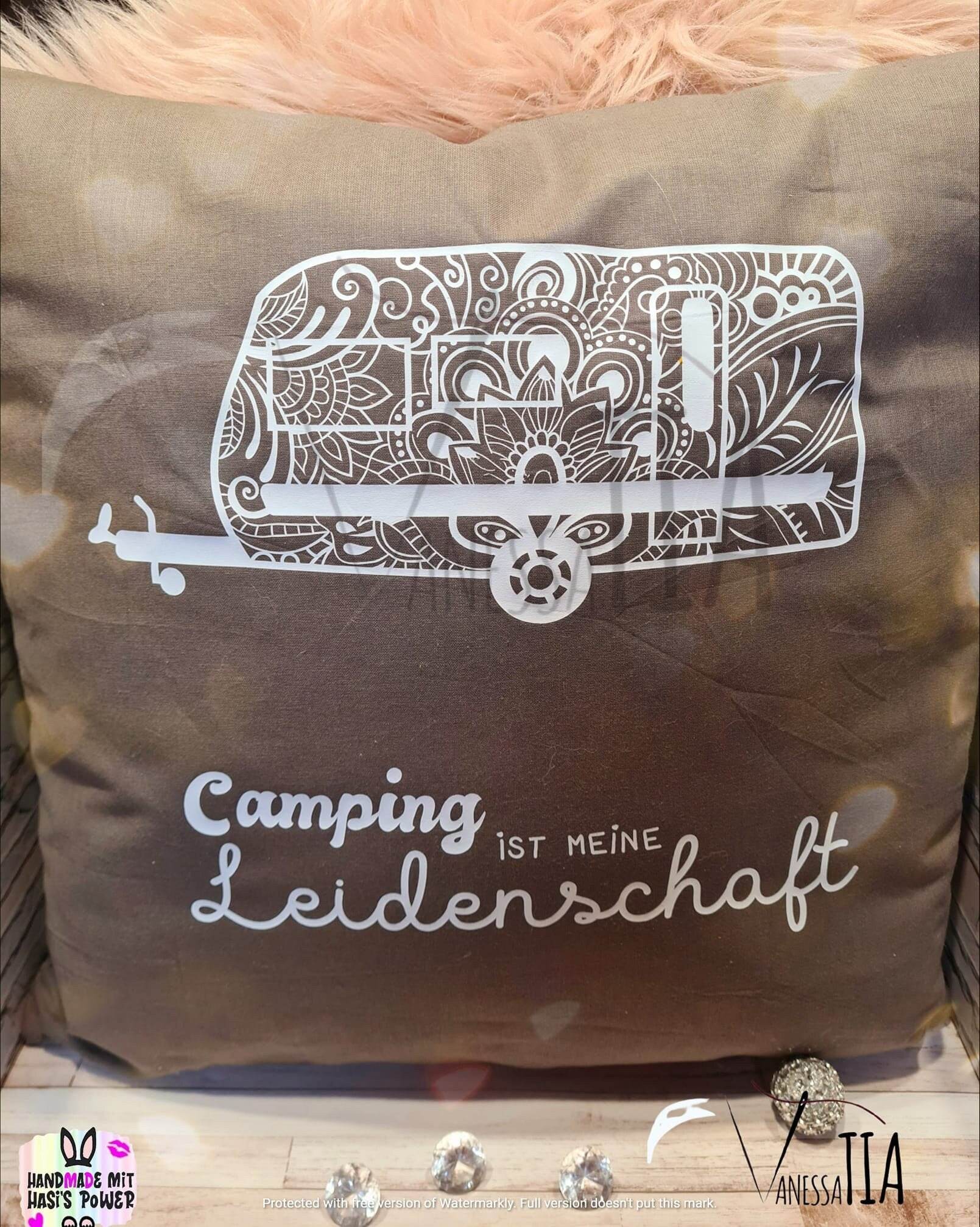 Wohnwagen Mandala | Plotterdatei Camping ist meine Leidenschaft - Sewando