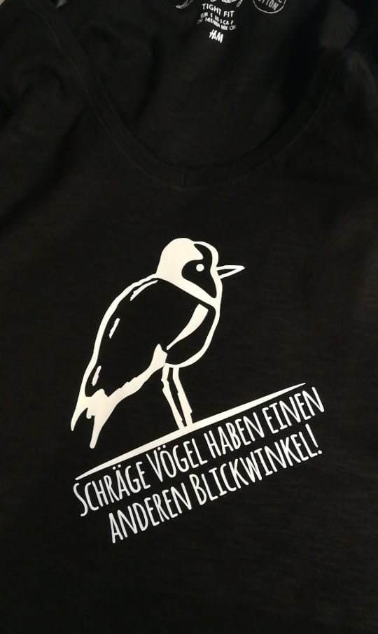 Schräger Vogel | Plotterdatei Spruch - Sewando