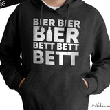 Schriftzug "Bier Bier Bier Bett Bett Bett" | Plotterdatei