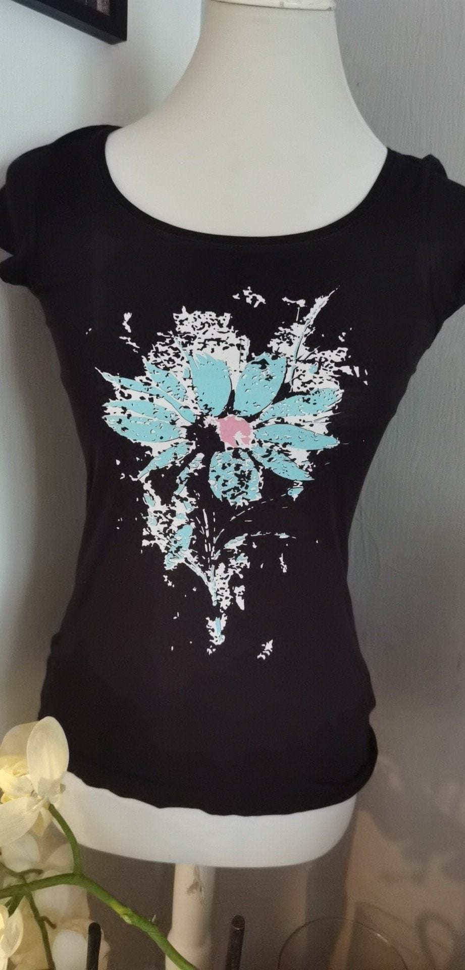 Blume der Nacht - für DUNKLEN STOFF (Material) - TrashBlume, Plotter und Laser-Datei als SVG und DXF - Sewando