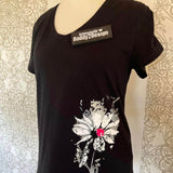 Blume der Nacht - für DUNKLEN STOFF (Material) - TrashBlume, Plotter und Laser-Datei als SVG und DXF - Sewando