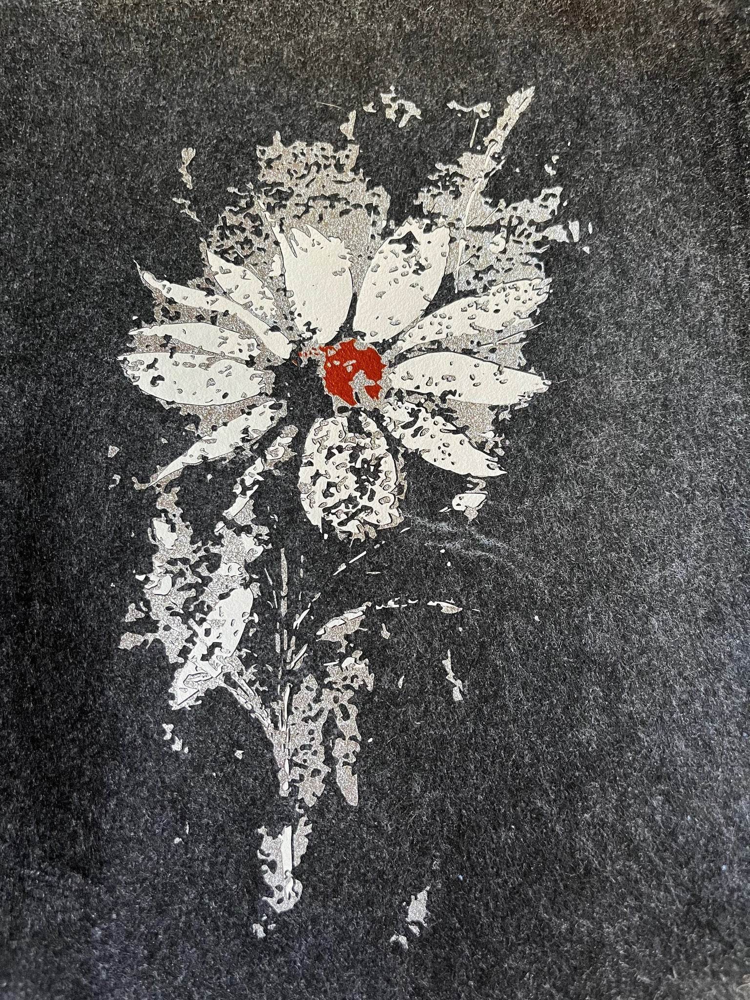 Blume der Nacht - für DUNKLEN STOFF (Material) - TrashBlume, Plotter und Laser-Datei als SVG und DXF - Sewando