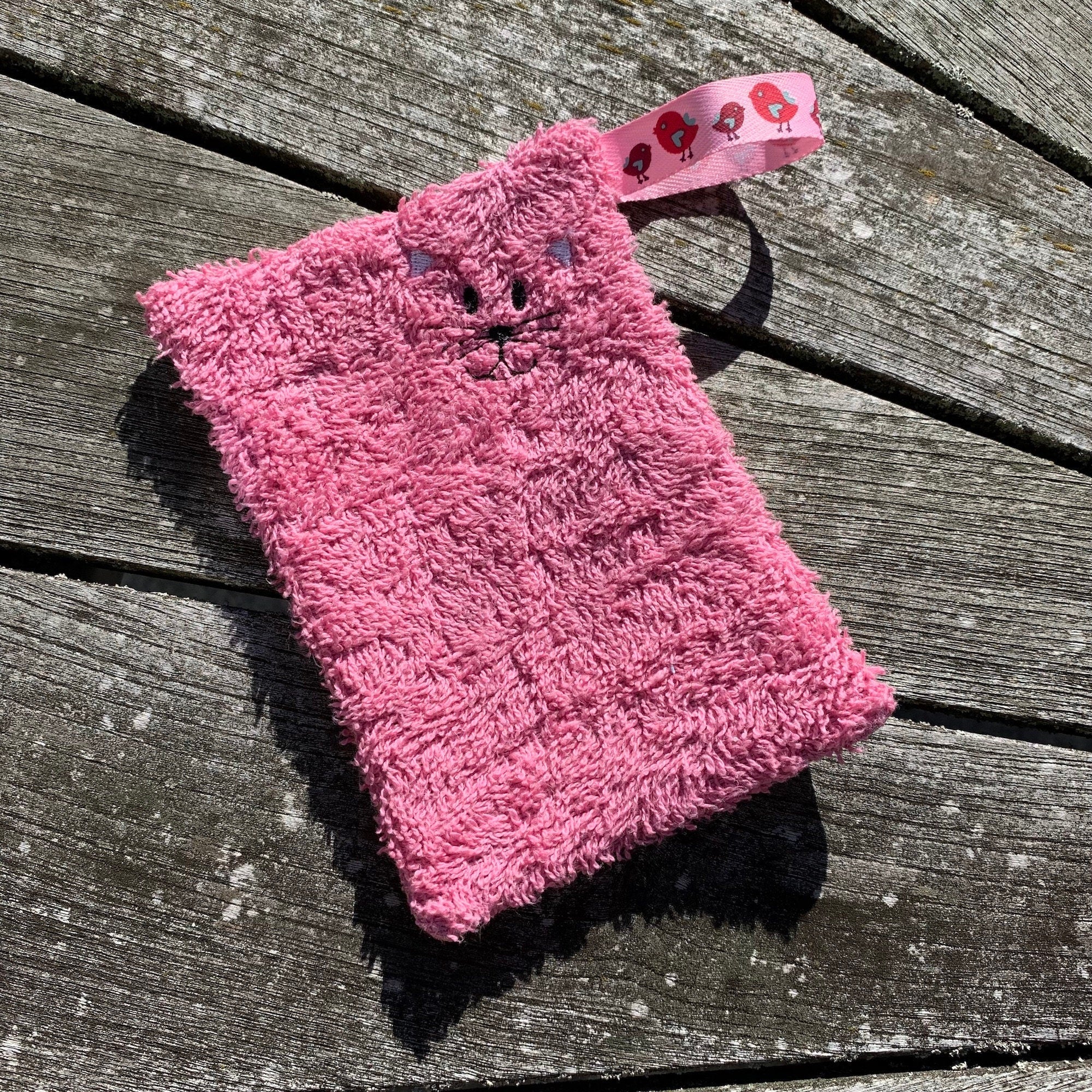 SeifenWaschlappen Katze Nr. 2 Stickdatei ITH 13x18 Pad Waschlappen - Sewando