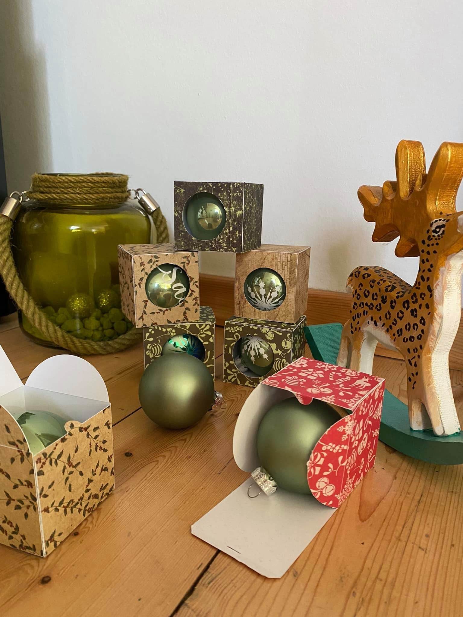 Kugelverpackung Weihnachten Plotterdatei - Sewando