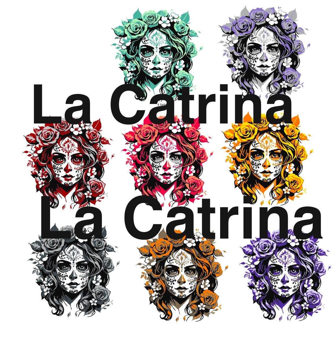 La Catrina Plotter und Laser-Datei als SVG und DXF - Sewando
