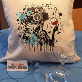 WOMAN WINE Trash trifft Eleganz Plotterdatei, Laserdatei - Sewando