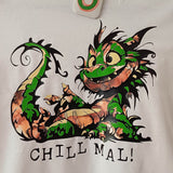 CHILL DRACHE der verrückte Drache mit vielen Sprüchen, Plotter und Laser-Datei als SVG und DXF - Sewando