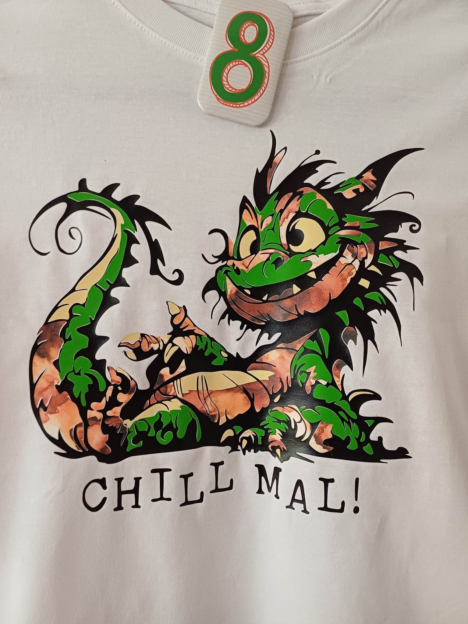 CHILL DRACHE der verrückte Drache mit vielen Sprüchen, Plotter und Laser-Datei als SVG und DXF - Sewando
