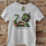 CHILL DRACHE der verrückte Drache mit vielen Sprüchen, Plotter und Laser-Datei als SVG und DXF - Sewando